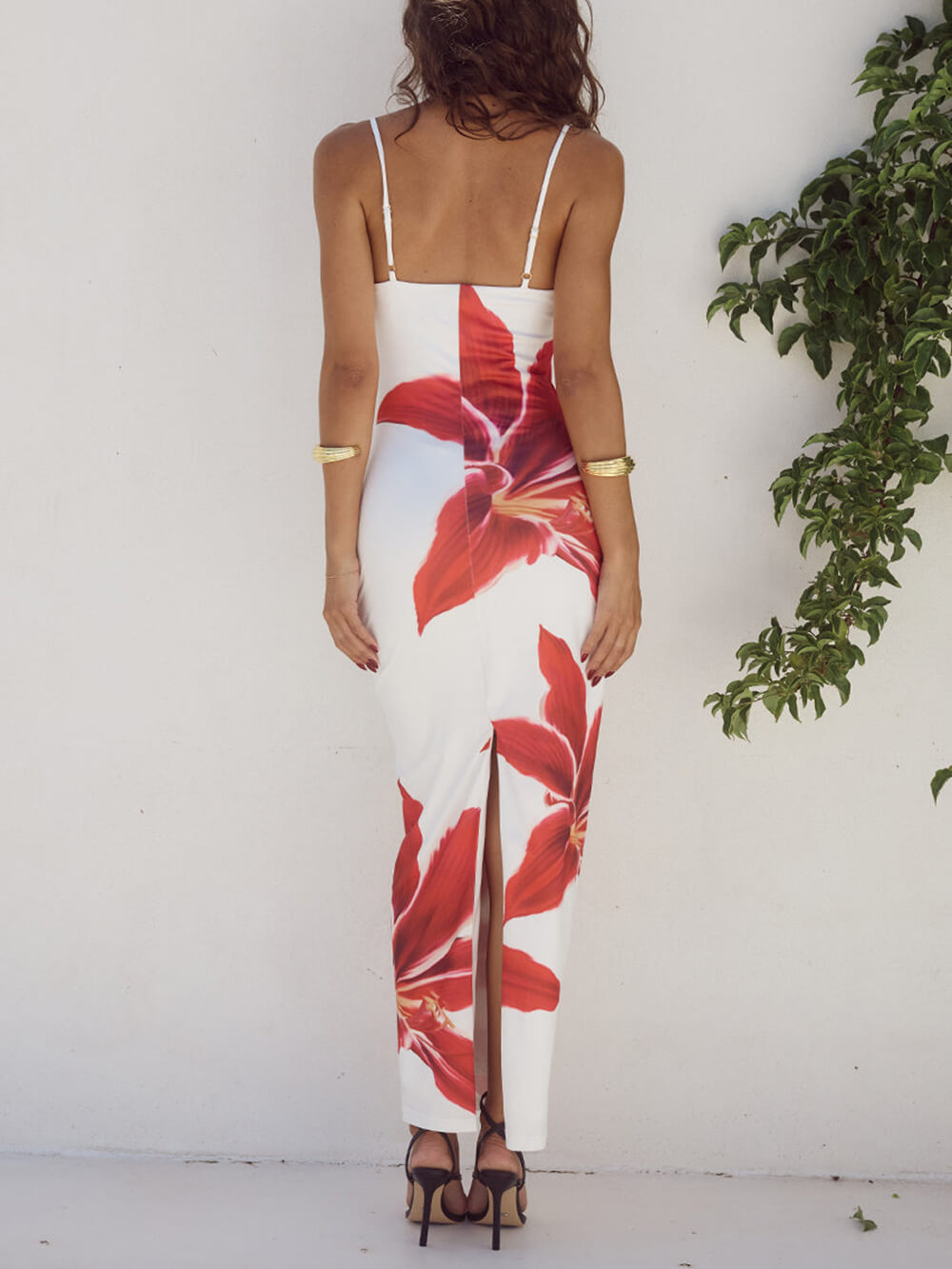 Emily - Unforgettable Abstract Floral Print Maxi Dress