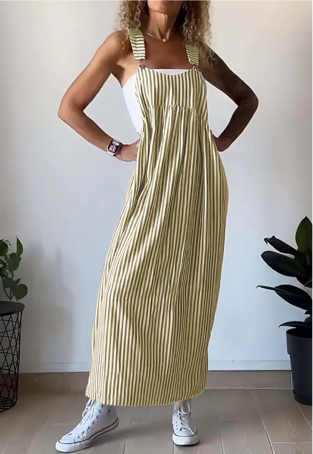 AVA STRIPPED MAXI DRESS