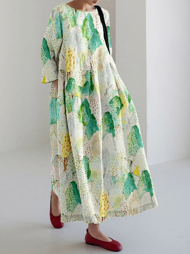 Mindy - Japanese Art Print Dress