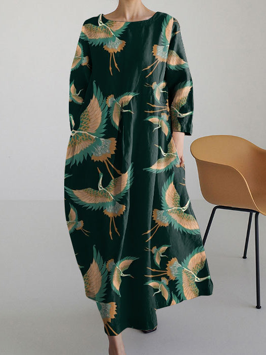 Renae - Japanese Art Print Dress