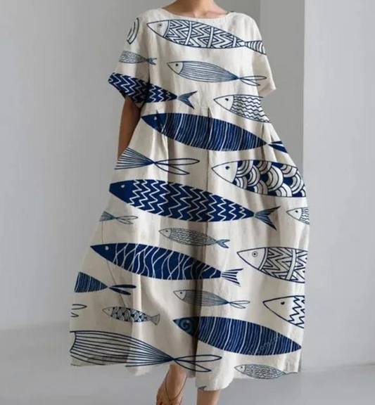 Vivi - Boho Print Loose Dress