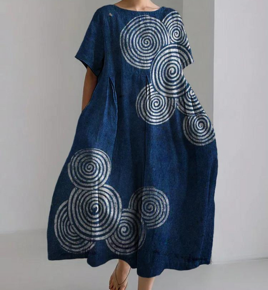 Lizie - Boho Print Loose Dress