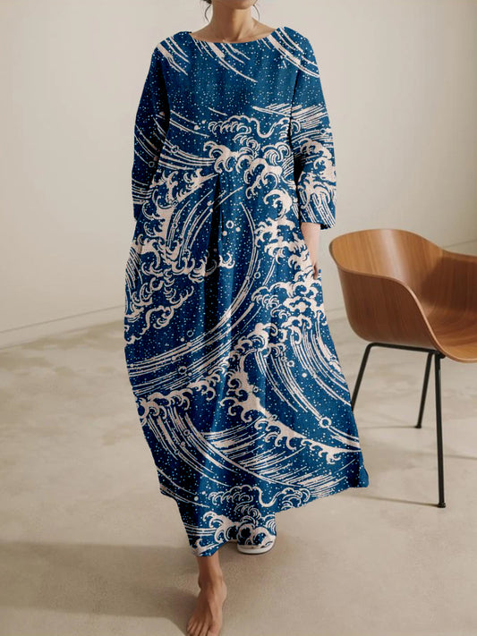 Jana - Japanese Art Print Dress