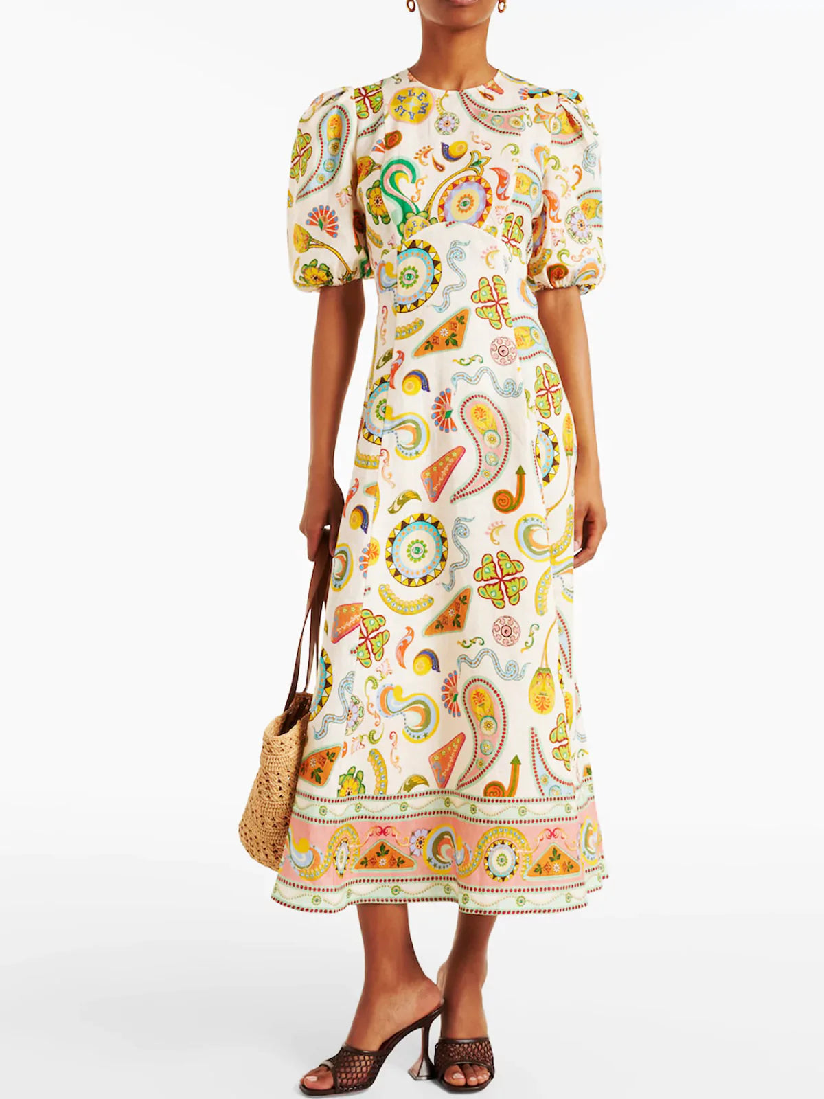 LIZA™|DREAMS PRINTED MIDI DRESS