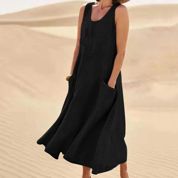 LORA™| SOFT LINEN DRESS