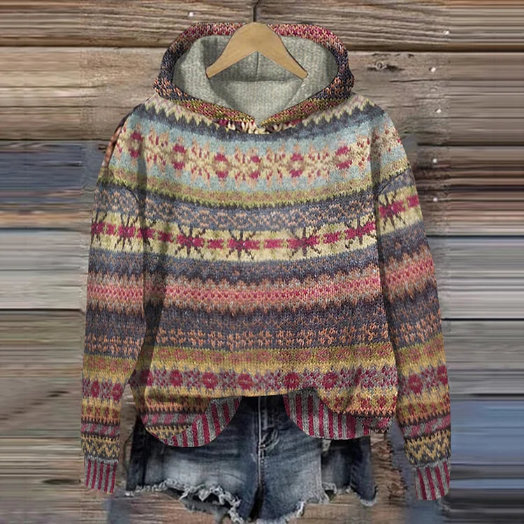 Gabie - Ethnic Retro Hoodie