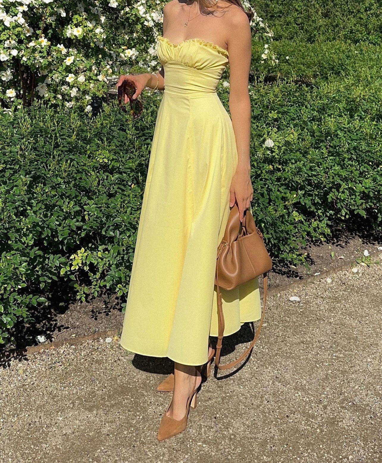 Olive - Sunshine Slit Dress