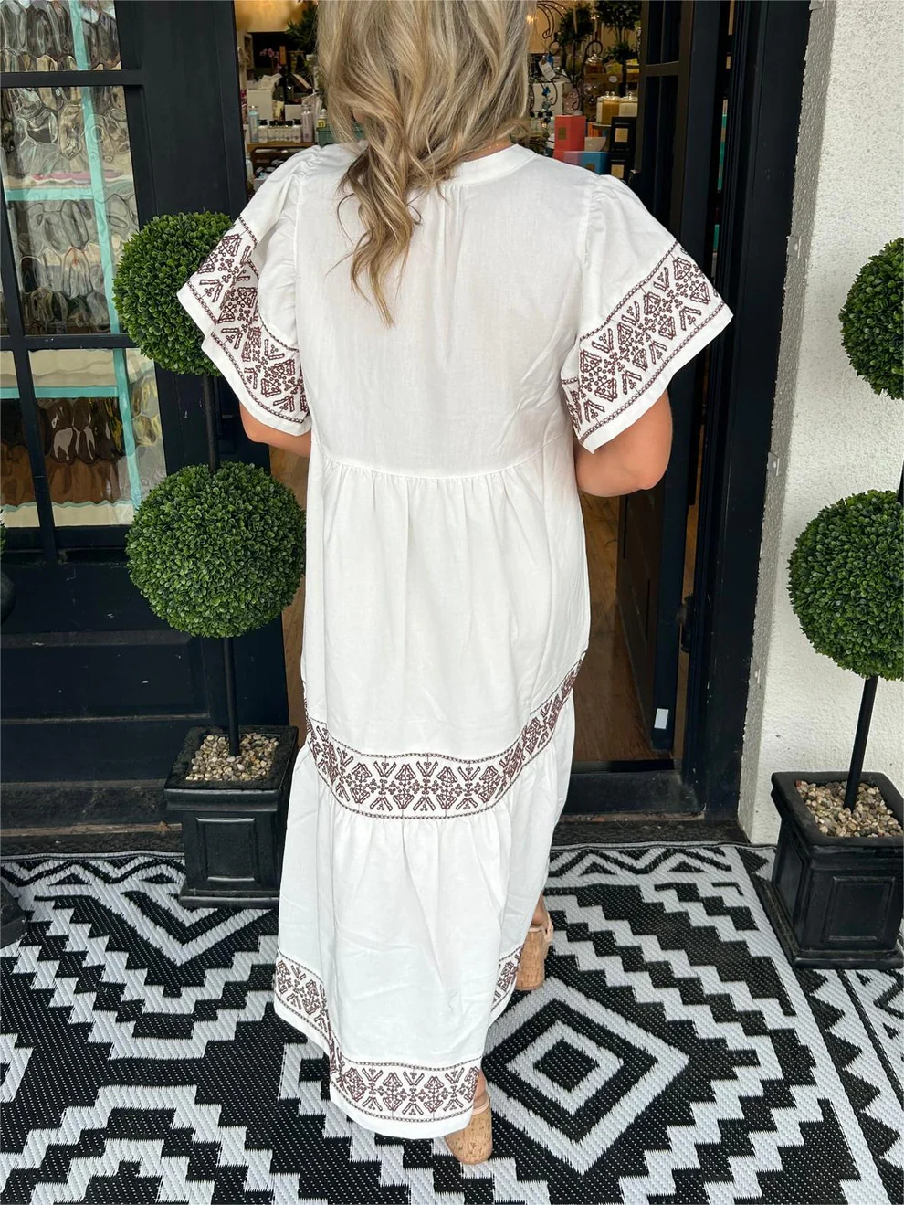 Elondra - Boho Dress with Soft V-neck line