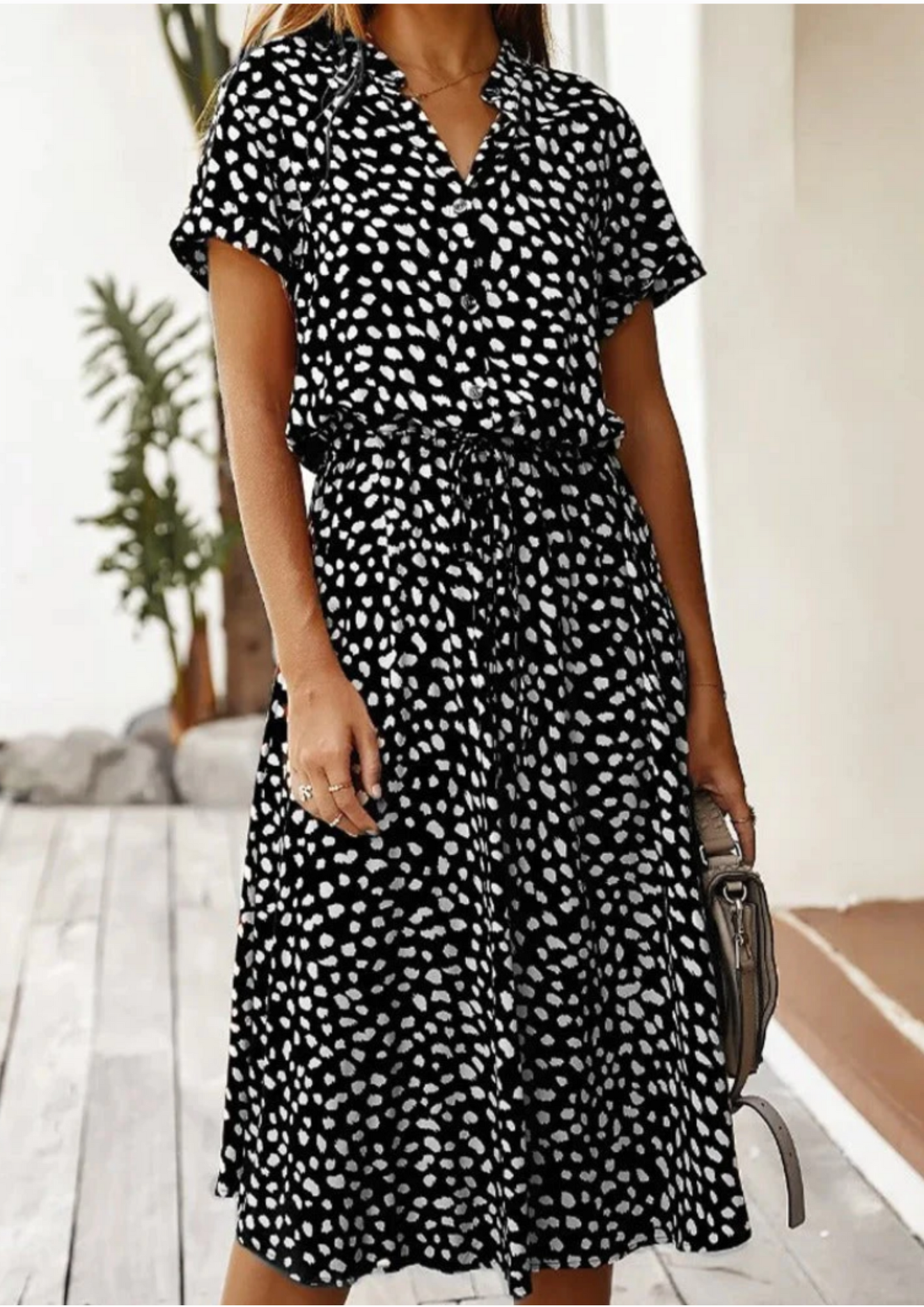 Velma - Polka Dot Midi Dress