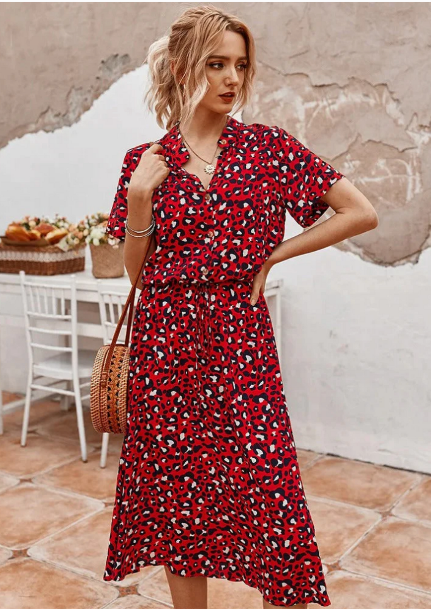 Velma - Polka Dot Midi Dress