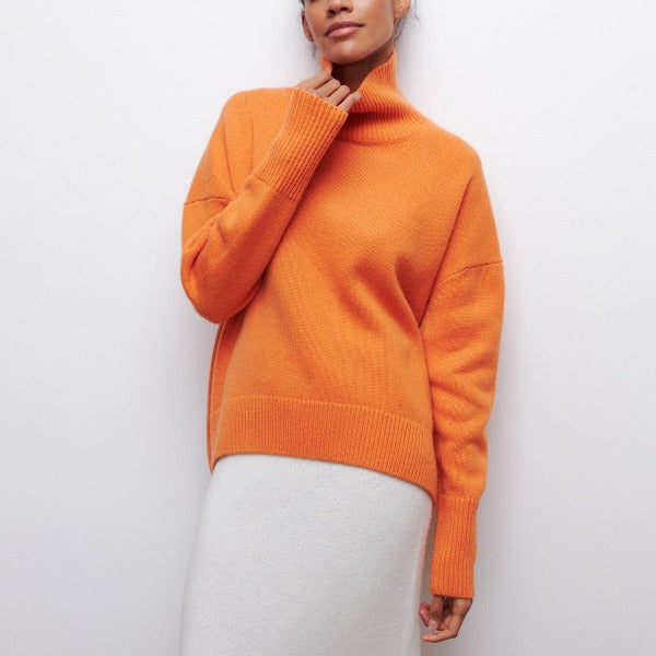 Sage - Knitted turtleneck sweater