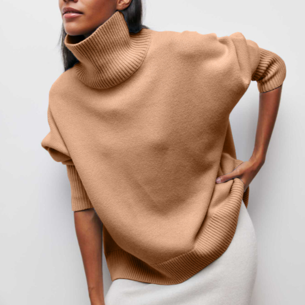 Sage - Knitted turtleneck sweater