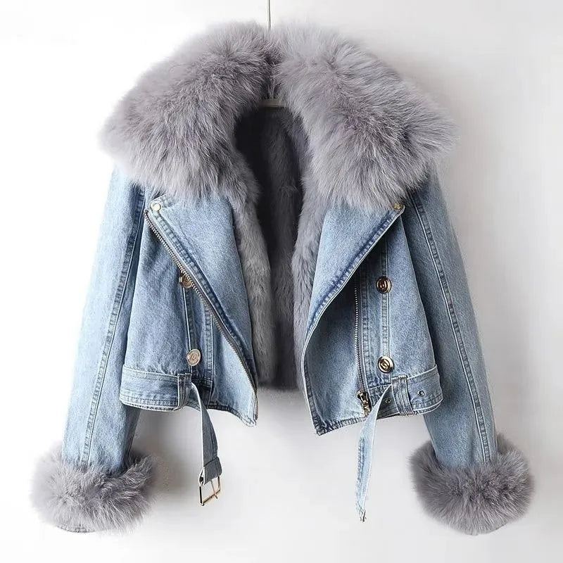 Amilia - Fur Zipper Jacket