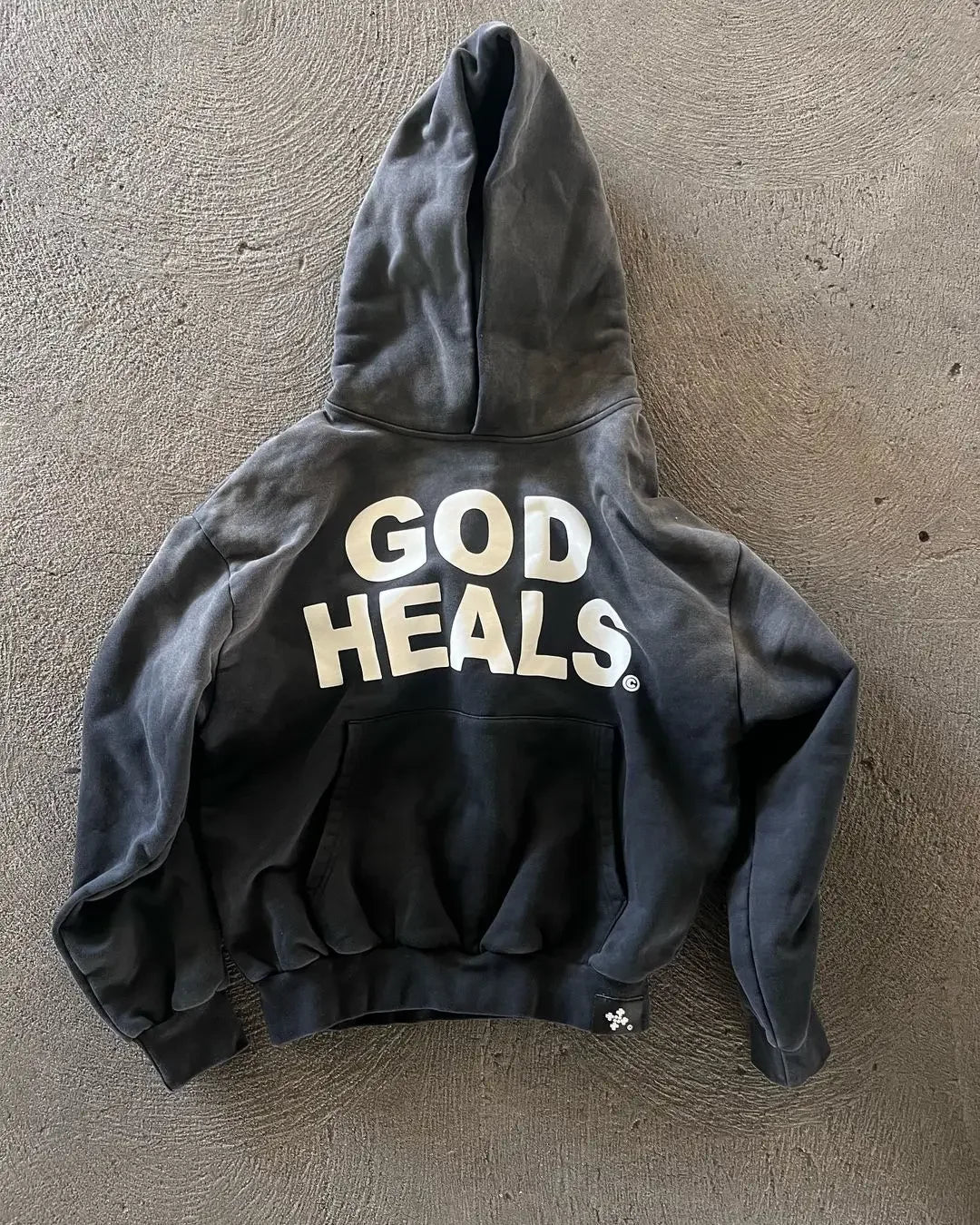 Noela - Vintage Streetwear God heals Printed Oversized Street Hoodies