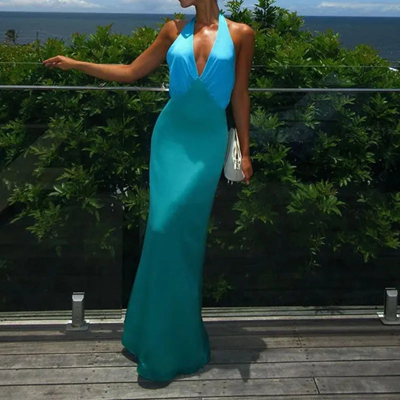 Emily - Blue Maxi Dress