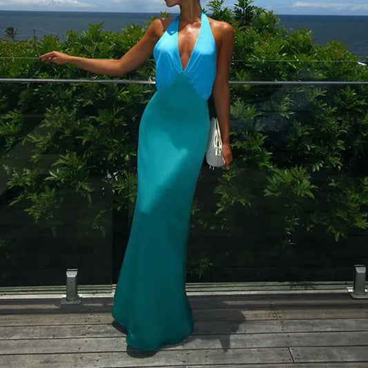 Emily - Blue Maxi Dress