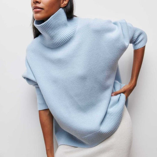 Sage - Knitted turtleneck sweater