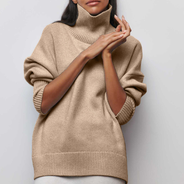 Sage - Knitted turtleneck sweater