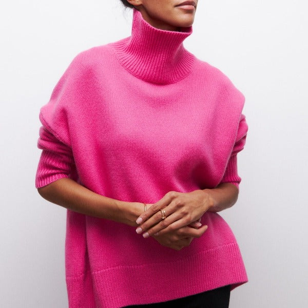 Sage - Knitted turtleneck sweater