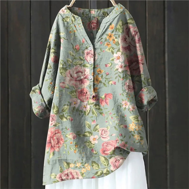 ANGELINA™|  CASUAL FLORAL BLOUSE