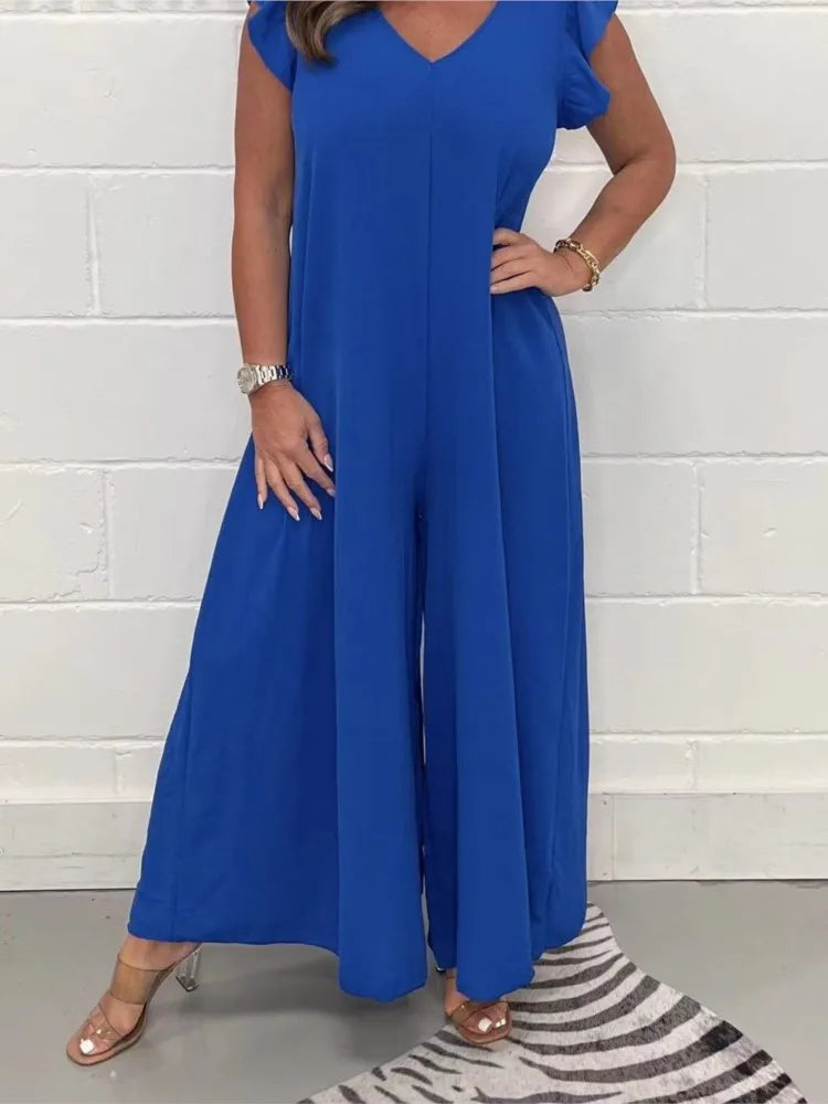 ROMIE™ | RUFFLED WIDE-LEG JUMPSUIT