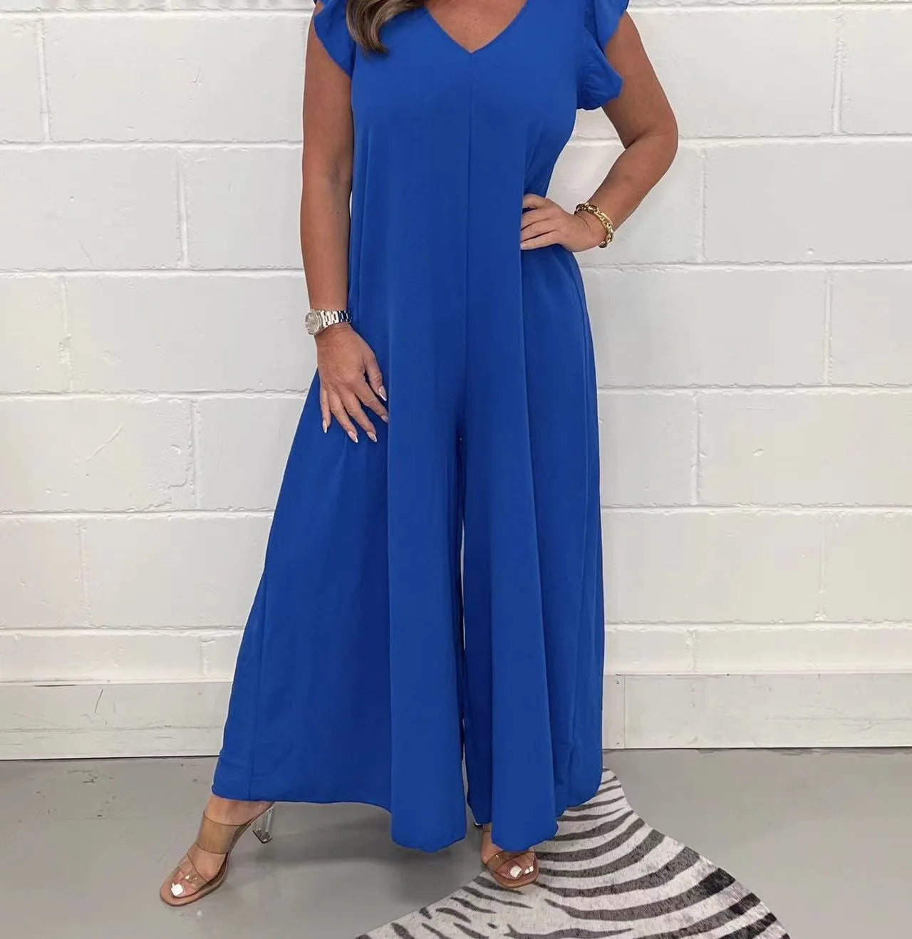 ROMIE™ | RUFFLED WIDE-LEG JUMPSUIT