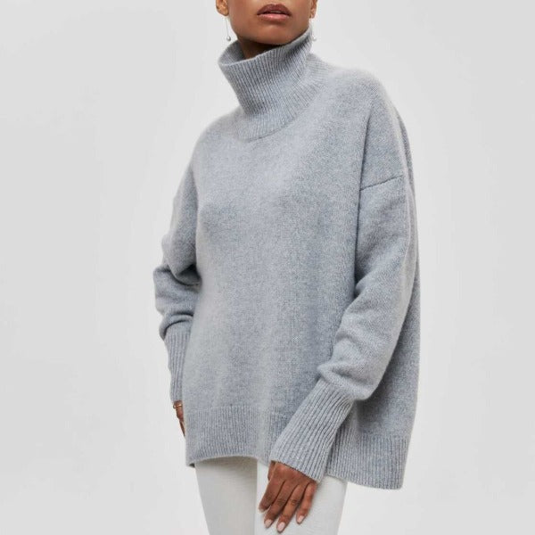 Sage - Knitted turtleneck sweater