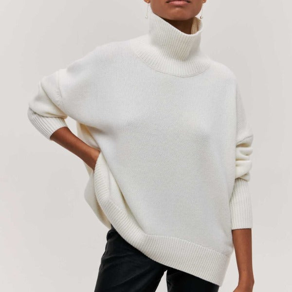 Sage - Knitted turtleneck sweater