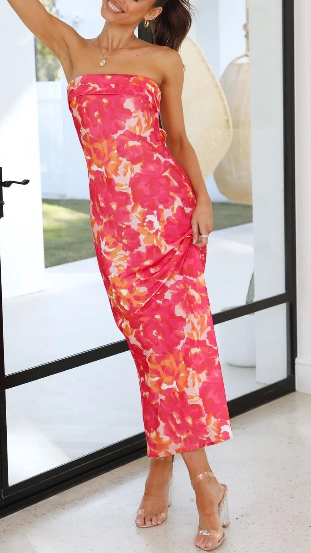 Calista - Sleeveless Floral Maxi Dress