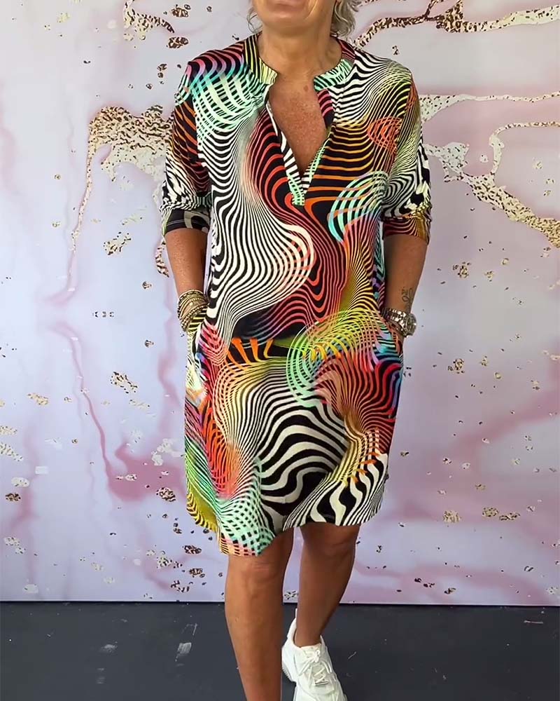 CIARA MIDI PRINT DRESS