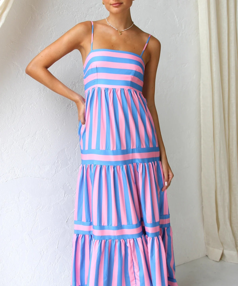 Candy - Stripe Maxi Dress