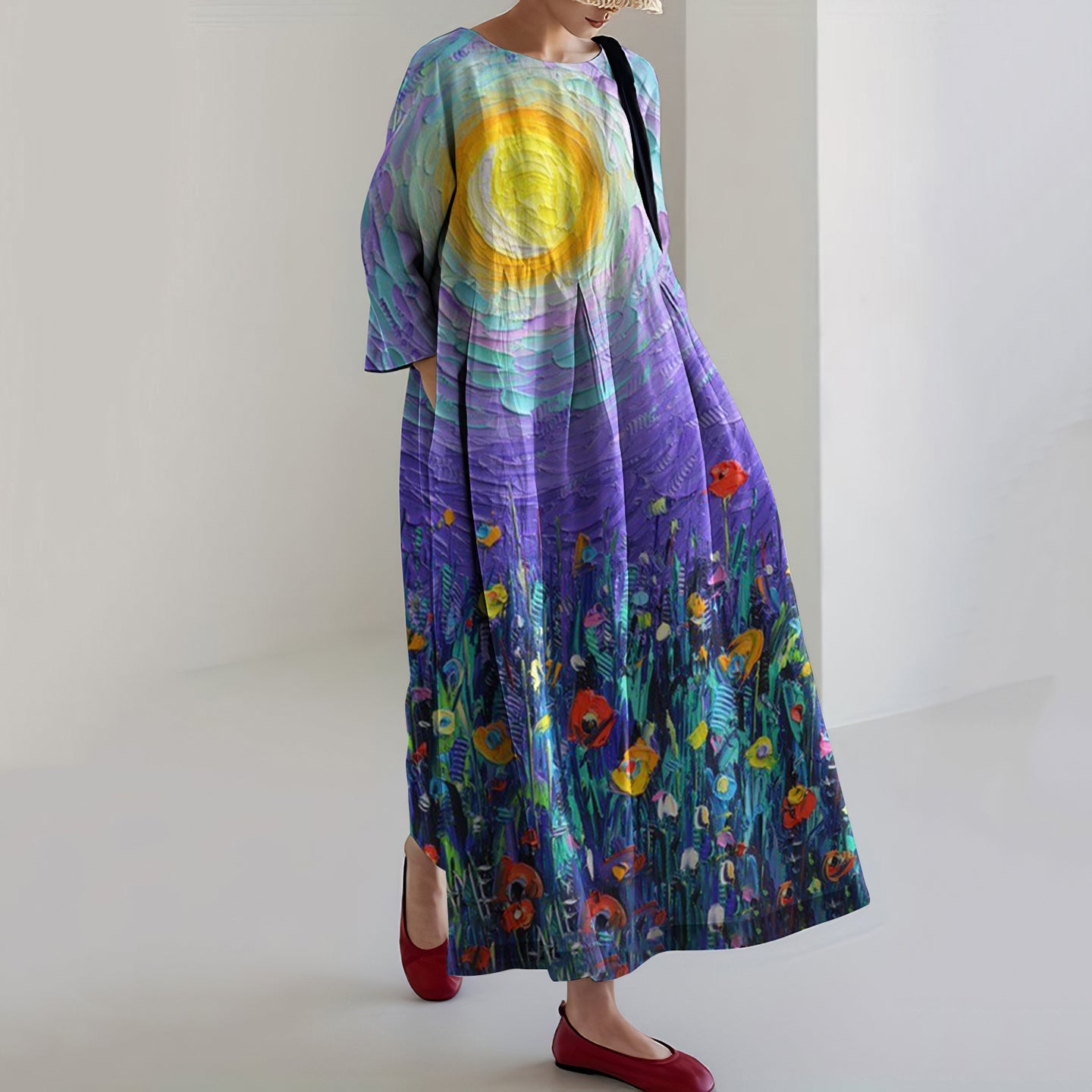 Abby - Japanese Art Print Dress