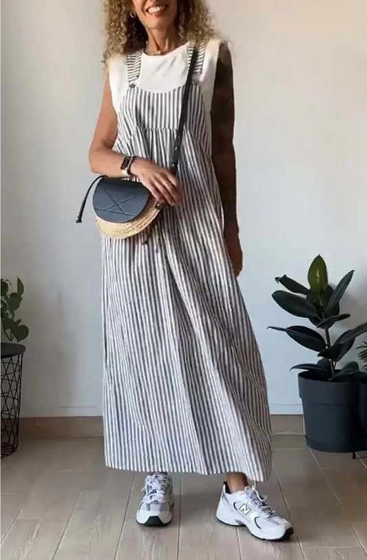 AVA STRIPPED MAXI DRESS