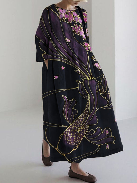 Cherry - Japanese Art Print Dress