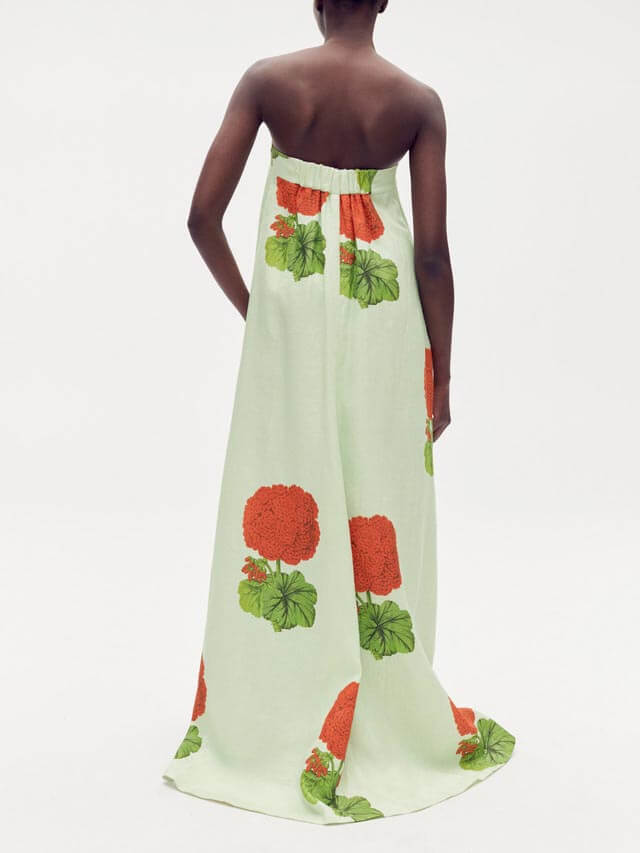 Lexi - Geranium Floral Print Maxi Dress