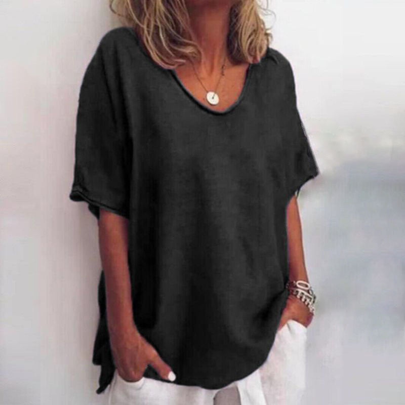 Alina - Comfortable Loose Blouse