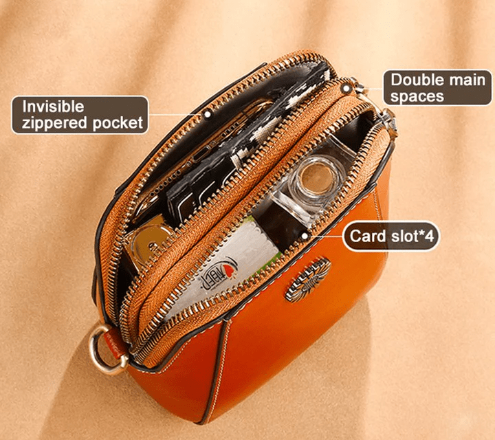 Iris ™ | Retro Crossbody Leather Bag