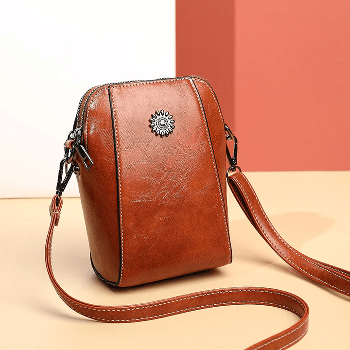 Iris ™ | Retro Crossbody Leather Bag