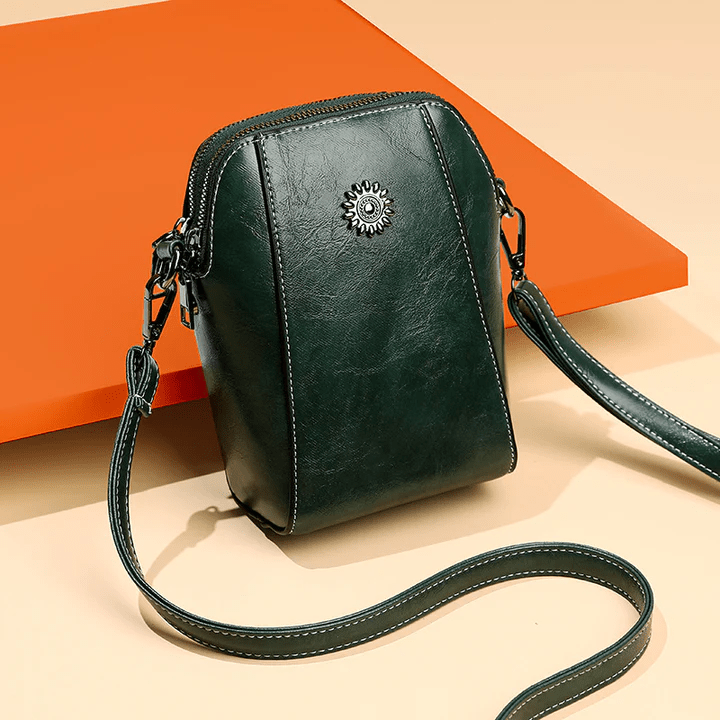 Iris ™ | Retro Crossbody Leather Bag