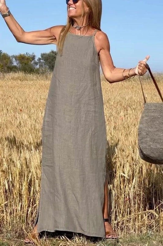 LINA SLEEVELESS MAXI DRESS