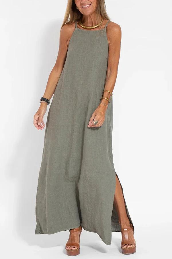 LINA SLEEVELESS MAXI DRESS