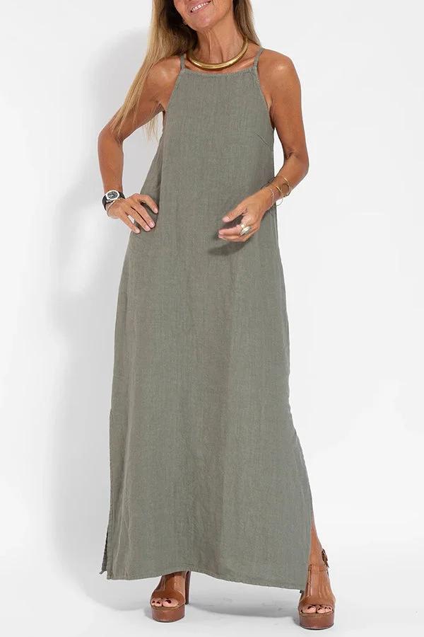 LINA SLEEVELESS MAXI DRESS