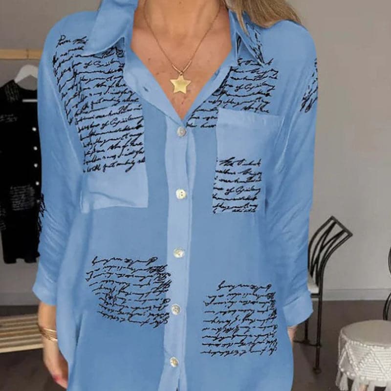 ERIN™| FASHIONABLE PRINTED LONG SLEEVE SHIRT