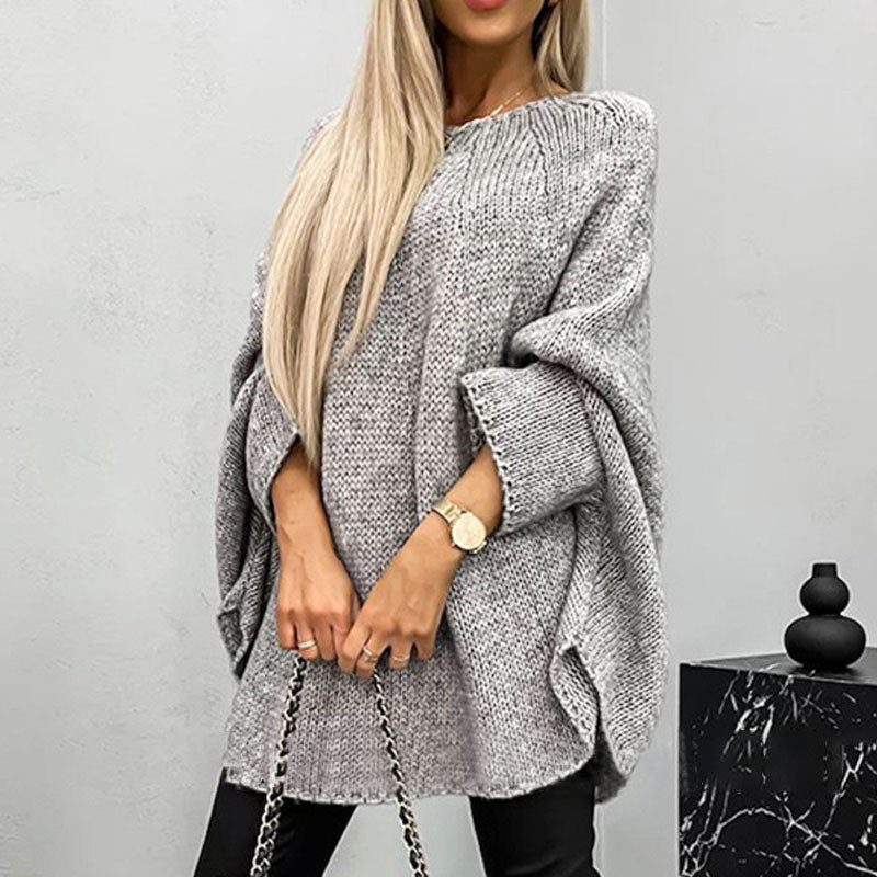 SALLY™| WOMENS ELEGANT KNITTED CAPE SWEATER