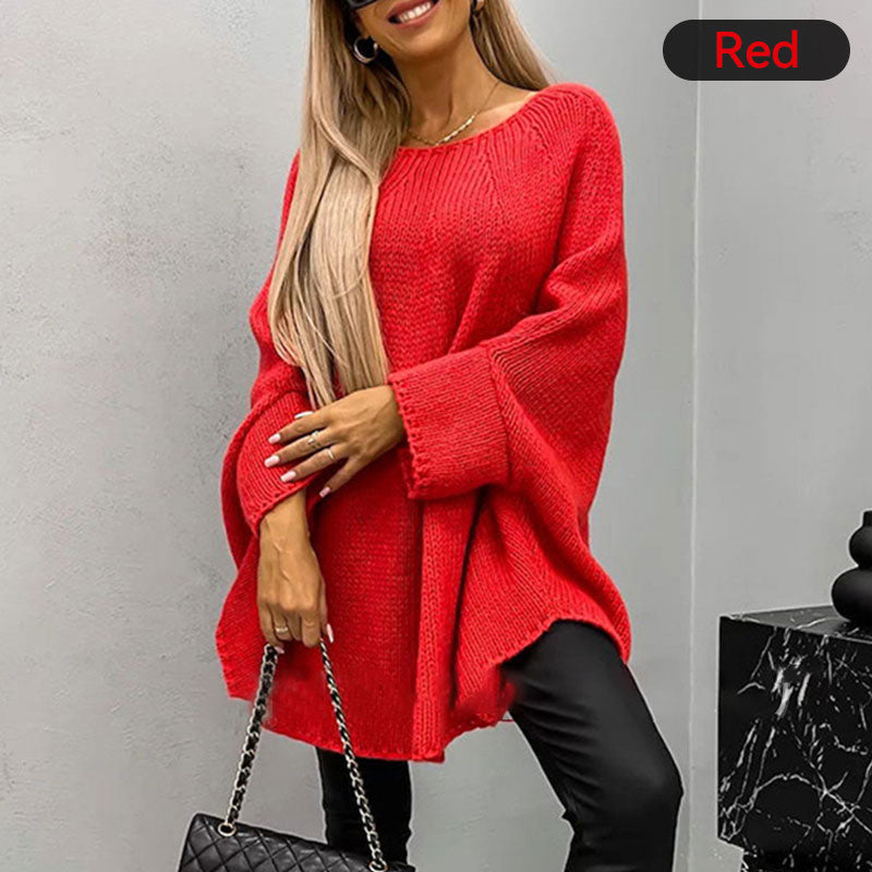 SALLY™| WOMENS ELEGANT KNITTED CAPE SWEATER