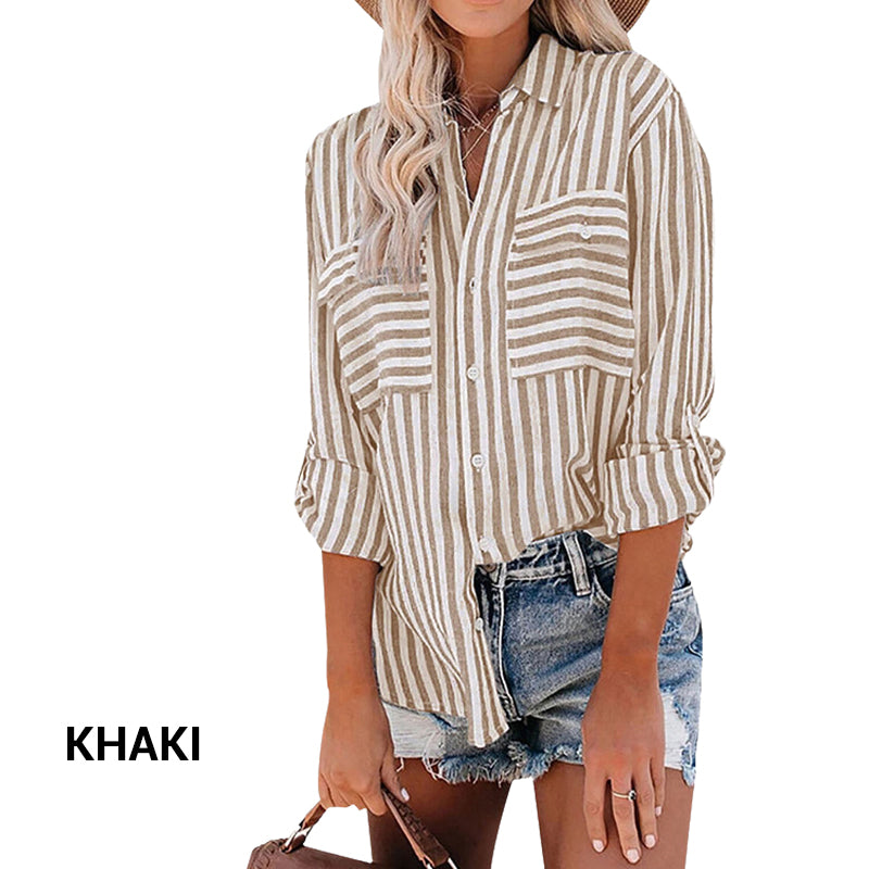 Anette - Casual Striped Shirt