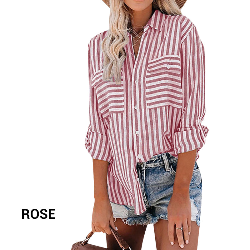 Anette - Casual Striped Shirt